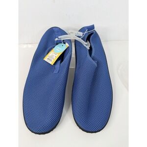 Sun Squad Water Shoes Mens L 11/12 Blue Slip On Beach Pool Lightweight NWT